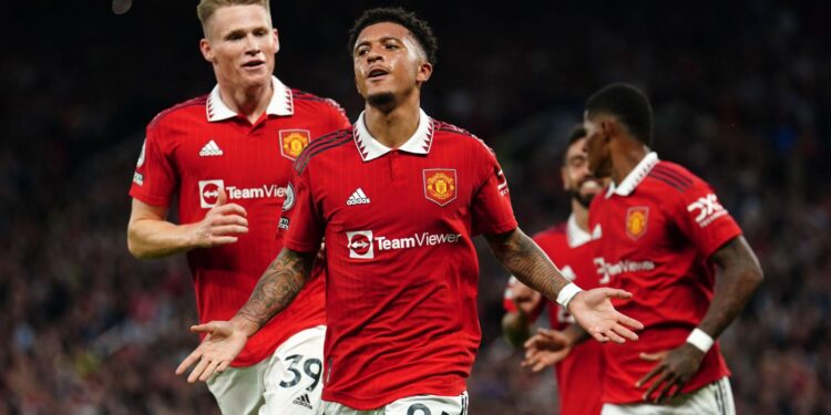 Jadon Sancho of Manchester United