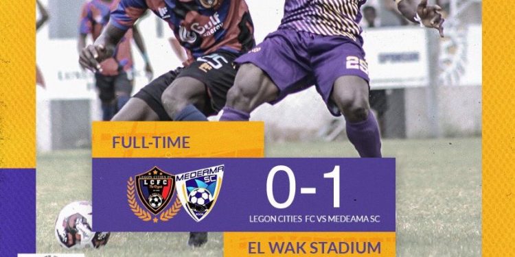 Medeama beat Legon Cities