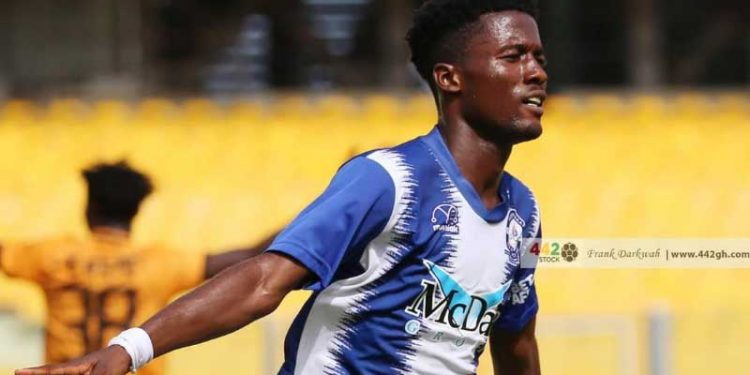 Samuel Ashie Quaye during Olympics 1 Bechem 0 game