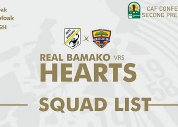 Hearts squad to Bamako