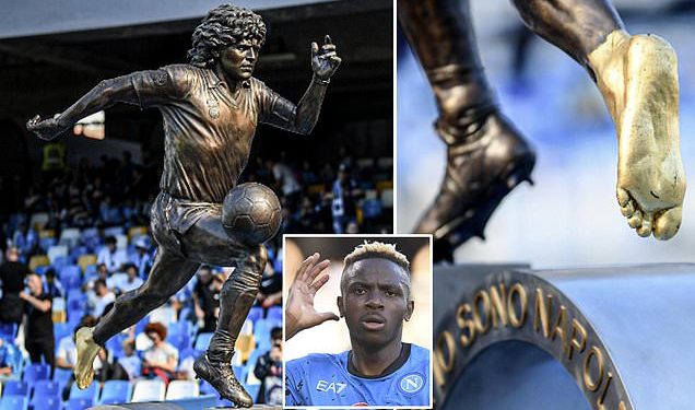 Maradona Statue at Napoli