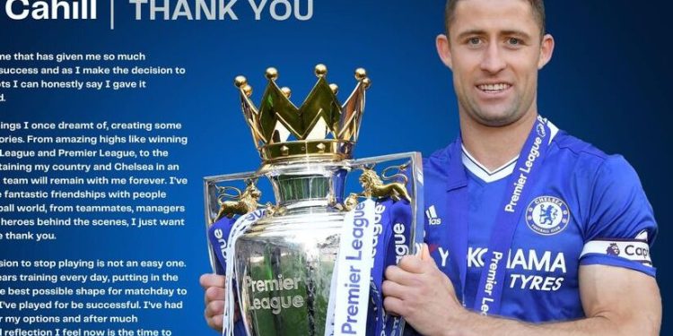 Former Chelsea defender Gary Cahill retires from football at the age 36
