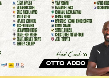 Ghana coach Otto Addo releases 55-man provisional squad for 2022 FIFA World Cup