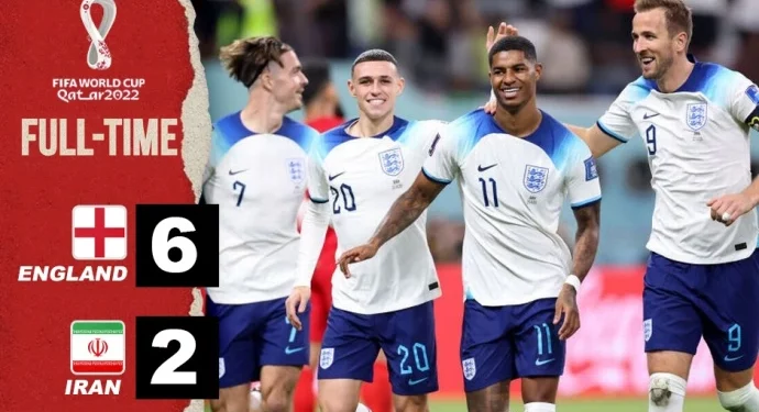 FIFA World Cup Day 2 : Prolific England make light work of thrashing Iran by 6-2