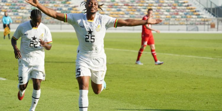Antoine Semenyo Scores Debut Ghana goal against Switzerland