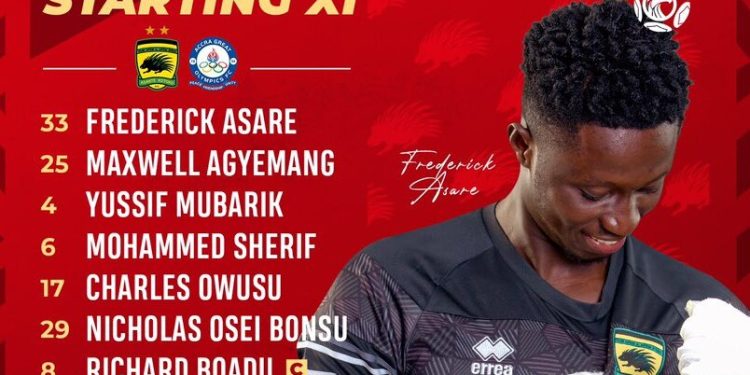 Kotoko v Olympics starting line up