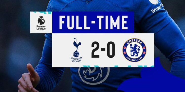 England : Chelsea suffer their 12th defeat of the season at Tottenham Hotspur