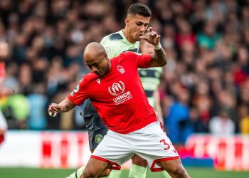 Andre Ayew Against Manchester City