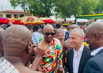 Ghana head coach Chris Hughton and others observe Akwasidae at Manhyia ahead of Angola AFCON Qualifier on Thursday