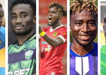 2022/23 betPawa Ghana Premier League Top Scorers Chart After Week 22