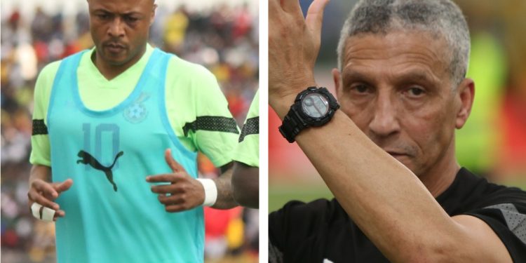 Chis Hughton sends strong message to Black Stars players with brutal Andre Ayew Angola decision