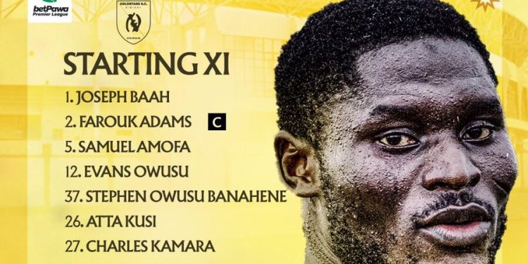 Gold Stars vs Hearts of Oak Line - Ups