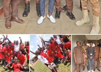 Prisoners and Ghana Prisons Service Officers play soccer match to show last respect to late Christian Atsu