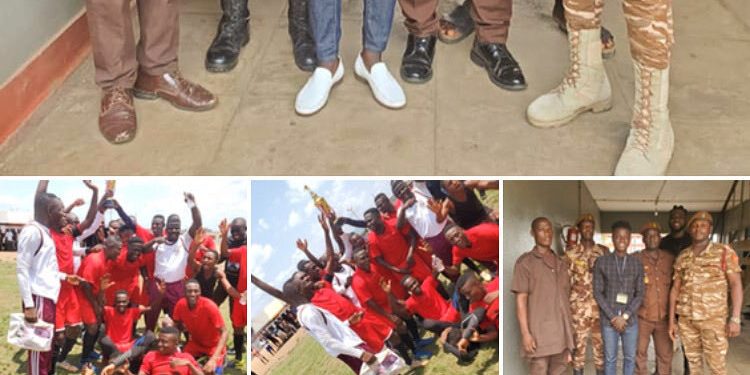 Prisoners and Ghana Prisons Service Officers play soccer match to show last respect to late Christian Atsu