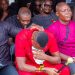 Sad Video : Tears flow as John Paintsil can’t stop crying at Christian Atsu’s funeral in Accra