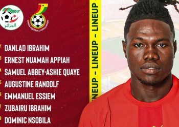 CAF U23 AFCON Qualifier – Algeria vs Ghana : Confirmed starting line – up of the Black Meteors