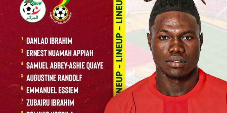 CAF U23 AFCON Qualifier – Algeria vs Ghana : Confirmed starting line – up of the Black Meteors