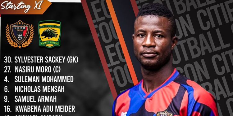 Legon Cities vs Asante Kotoko : Confirmed Starting Line – Ups