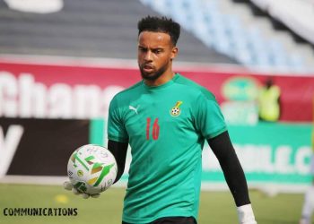 Joseph Wollacot is injured again at Black Stars training in Kumasi after a goal post fell on him