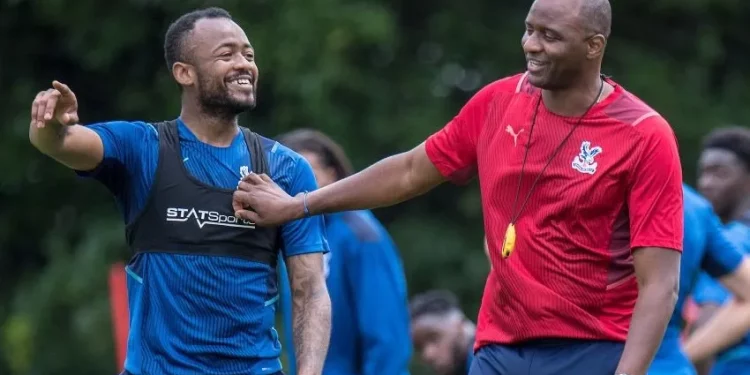 Crystal Palace sack manager Patrick Vieira who trusted Ghana striker Jordan Ayew