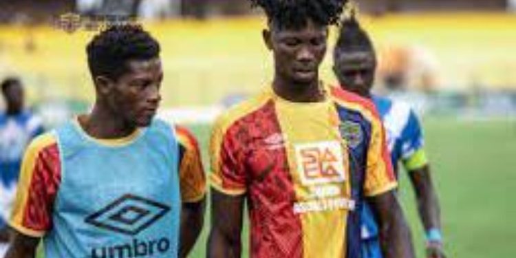 Video : Watch Konadu Yiadom’s horrible own goal as Karela United lead Hearts of Oak by 2-0 in Anyinase
