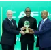 President Kagame and King Mohammed VI of Morocco awarded CAF President Outstanding Achievement Award by Dr Motsepe