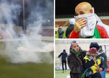 Palestine Cup final match attacked by Israeli forces as tear gas is fired to cause mayhem