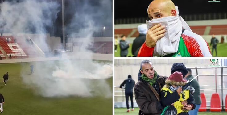 Palestine Cup final match attacked by Israeli forces as tear gas is fired to cause mayhem