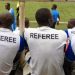 HORRIFIC : Assistant referee allegedly hit with a stone on the head in Dormaa as RTU hold Aduana FC