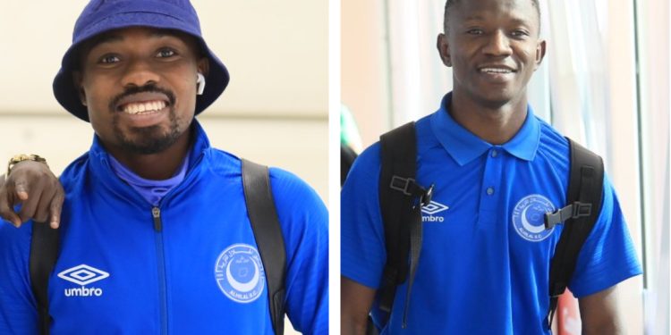 Ibrahim Imoro and David Abagna arrive in Bahrain with Al – Hilal for Arab Club Champions Cup qualifier