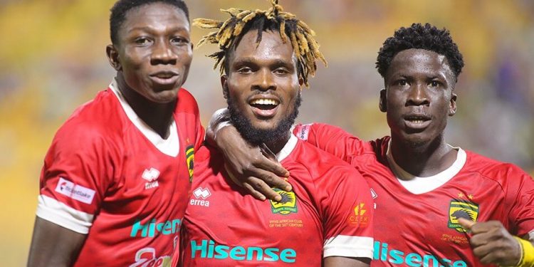 RUTHLESS : Asante Kotoko thrash 10-man Real Tamale United as Agyapong nets superb free-kick and Mukwala bags a brace