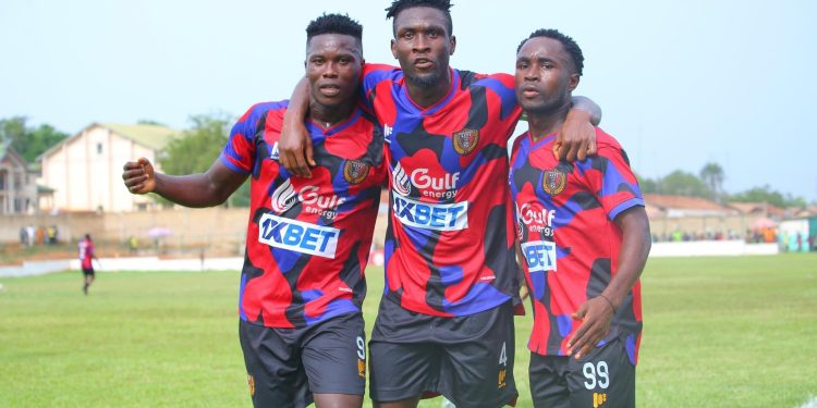 Full Time at El Wak : Michel Otou bags superb brace as Legon Cities defeat Kotoku Royals to move out of the relegation zone