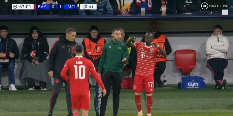 Bayern Munich 1 Manchester City 1 : The moment Sadio Mane replaced Leroy Sane !