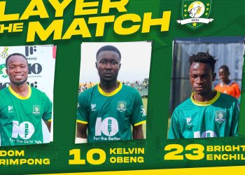 DORMAA RETURN : Kelvin Obeng bags brace as Aduana FC return to home soil to defeat Gold Stars to boost title chances