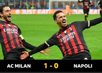 AC Milan 1 Napoli 0 : Algeria midfielder Ismael Bennacer gives Stefano Pioli’s side crucial first leg lead