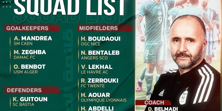 2023 AFCON Qualifiers : Already-qualified Algeria name 26-man squad for Uganda trip. Four home-based players invited !