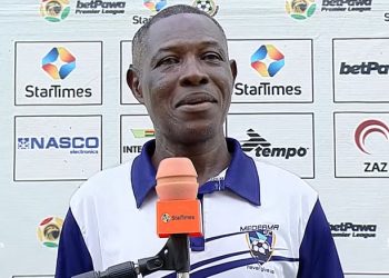 Medeama boss Evans Adotey reacts to 5-1 spanking of Hearts of Oak as Yellow and Mauves go in front in title race !