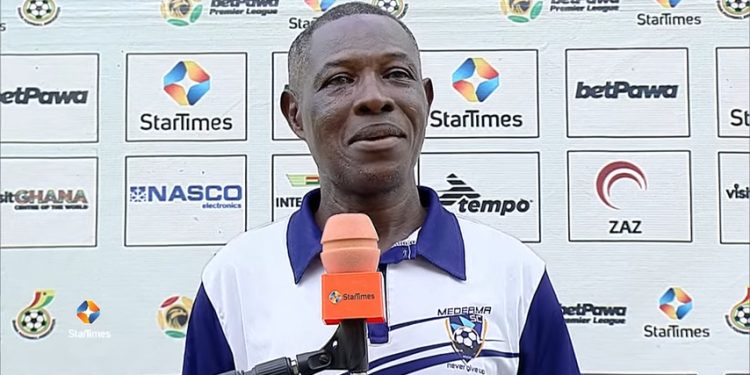 Medeama boss Evans Adotey reacts to 5-1 spanking of Hearts of Oak as Yellow and Mauves go in front in title race !