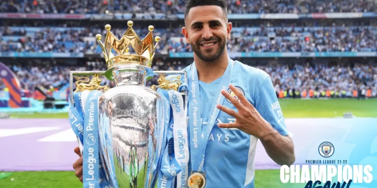 Algeria winger Riyad Mahrez makes Premier League history as Man City clinch the 2022/23 title !