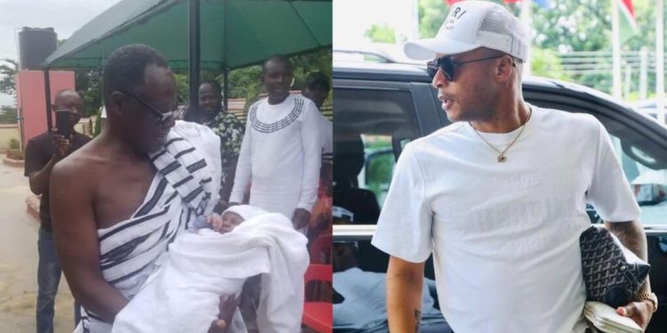 Newborn baby boy in Dormaa named after Andre Ayew as promised by Dormaahene !
