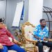 Asamoah Gyan and NPA CEO Mustapha Abdul-Hamid Meet