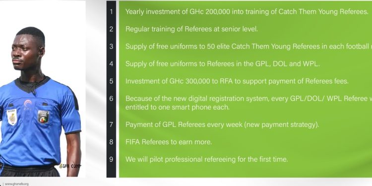 Former Ghana Referees Chief Alex Quartey hails GFA’s decision to pay referees weekly