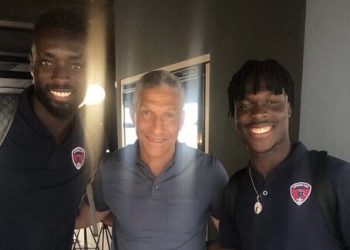 Ghana boss Chris Hughton watches Alidu Seidu and Grejohn Kyei in France