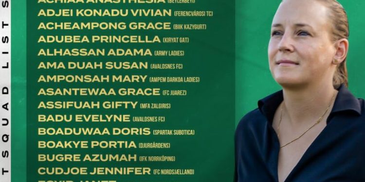 Black Queens of Ghana : Nora Häuptle names squad for CAF Women’s AFCON qualifier against Rwanda
