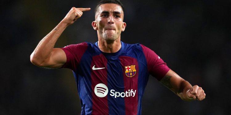 This is the first player to score a free-kick goal for Barcelona since Lionel Messi did so in 2021 !