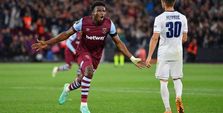 2023/24 Europa League Day 1 : Mohammed Kudus on target for West Ham United.
