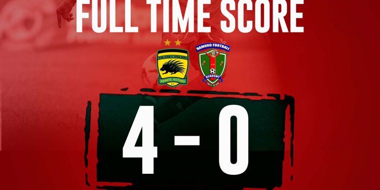 Asante Kotoko 4 Namoro Academy 0 : Porcupine Warriors run riot in friendly match as Kalo Ouattara hits brace !