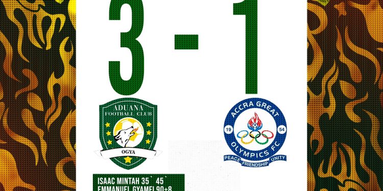 Aduana FC 3 Great Olympics 1 : Unbeaten run of Wonder Club ends in Dormaa !