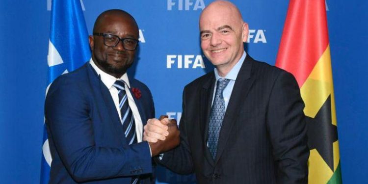 The beautiful message of Gianni Infantino to GFA President Kurt Okraku !