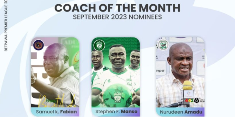 GPL NASCO Coach of the Month for September 2023 : Three coaches battle for first award of the season !